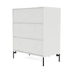 Montana Carry Dresser With Legs, White/Black