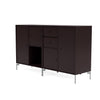 Montana Couple Sideboard With Legs, Balsamic/Matt Chrome