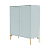 Montana Cover Cabinet With Legs, Flint/Brass