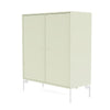 Montana Cover Cabinet With Legs, Pomelo/Snow White