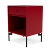 Montana Dream Nightstand With Legs Beetroot/Black