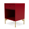 Montana Dream Nightstand With Legs Beetroot/Brass