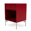 Montana Dream Nightstand With Legs Beetroot/Matt Chrome