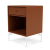 Montana Dream Nightstand With Legs Hazelnut/Snow White