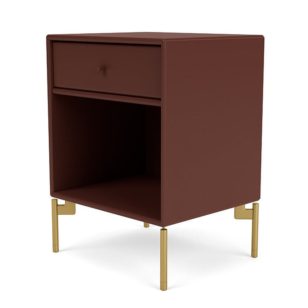 [product_category]-Montana Dream Nightstand With Legs, Masala/Brass-Montana Furniture-5714322381321-000DREAM-155-09-MON-1