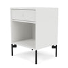 Montana Dream Nightstand With Legs, White/Black