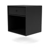 Montana Dream Nightstand With Suspension Rail, Black