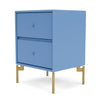 Montana Drift Drawer Module With Legs, Azure Blue/Brass