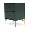 Montana Drift Drawer Module With Legs, Black Jade/Brass