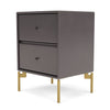 Montana Drift Drawer Module With Legs, Coffee/Brass