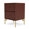 Montana Drift Drawer Module With Legs, Masala/Brass