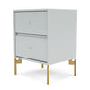 Montana Drift Drawer Module With Legs, Oyster/Brass