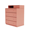 Montana Keep Chest Of Drawers With 3 Cm Plinth, Rhubarb Red