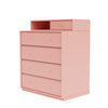 Montana Keep Chest Of Drawers With 3 Cm Plinth, Ruby