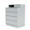 Montana Keep Chest Of Drawers With 7 Cm Plinth, Oyster Grey