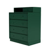 Montana Keep Chest Of Drawers With 7 Cm Plinth, Pine Green