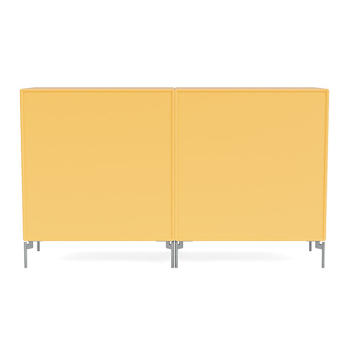 [product_category]-Montana Pair Classic Sideboard With Legs, Acacia/Matt Chrome-Montana Furniture-5715288347475-0000PAIR-166-01-MON-4