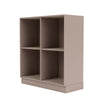 Montana Show Bookcase With 7 Cm Plinth, Mushroom Brown