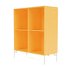 Montana Show Bookcase With Legs, Acacia/Snow Acacia