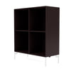 Montana Show Bookcase With Legs, Balsamic/Snow White