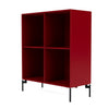 Montana Show Bookcase With Legs, Beetroot/Black