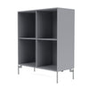 Montana Show Bookcase With Legs, Graphic/Matt Chrome