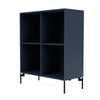 Montana Show Bookcase With Legs, Juniper/Black