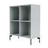 Montana Show Bookcase With Legs, Oyster/Black