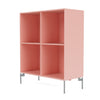 Montana Show Bookcase With Legs, Ruby/Matt Chrome