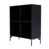 Montana Show Bookcase With Legs, Shadow/Black