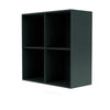 Montana Show Bookcase With Suspension Rail, Black Jade