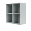 Montana Show Bookcase With Suspension Rail, Oyster Grey