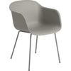 Muuto Fiber Armchair Tube Base, Fiber Seat, Grey