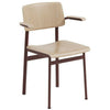 Muuto Loft Chair With Armrest, Oak/Deep Red