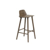 Muuto Nerd Bar Stool 75 Cm, Dark Brown Stained