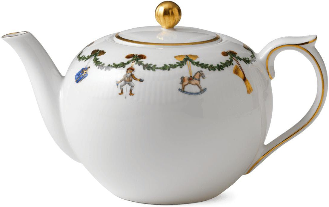 [product_category]-Royal Copenhagen Star Fluted Christmas Teapot-Royal Copenhagen-5705140720973-1016965-ROY-1