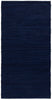 Rug Solid Cotton Rug Deep Ocean Blue, 75 X 300 Cm