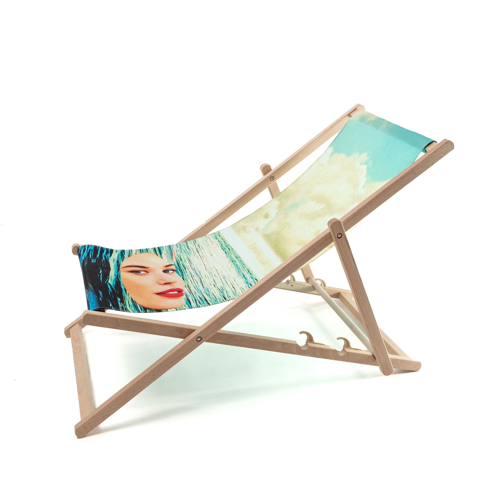 Seletti Toiletpaper Deck Chair, Seagirl