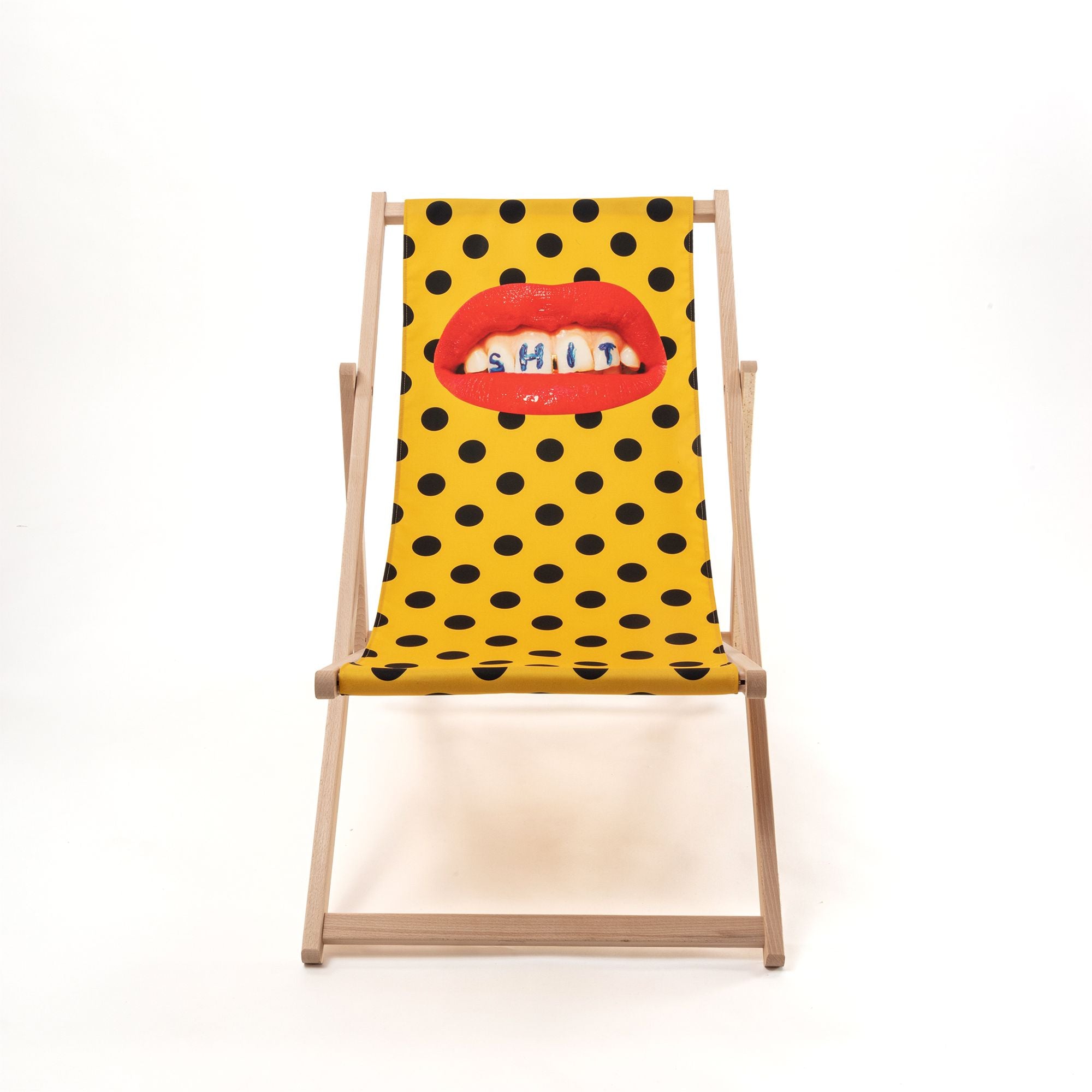 Seletti Toiletpaper Deck Chair, Shit