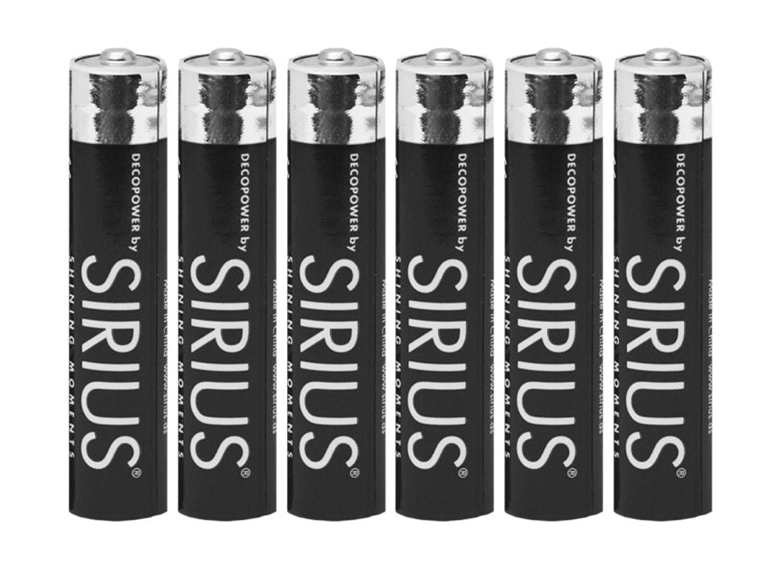 Sirius Deco Power Aaaa Batteries, 6pcs Set