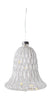 Sirius Luna Christmas Bell, H10 Cm, Clear/White