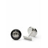 Skultuna Crown Silver Cufflink ø1,7 Cm, Baroque Black