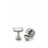 Skultuna Icon Cufflink Model 8 Polished Steel, ø1,7 Cm