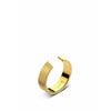 Skultuna Ribbed Ring Wide Medium 316 L Steel Gold Plated, ø1,73 Cm