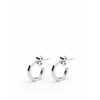 Skultuna Sb Earrings Polished Steel, ø1,3 Cm