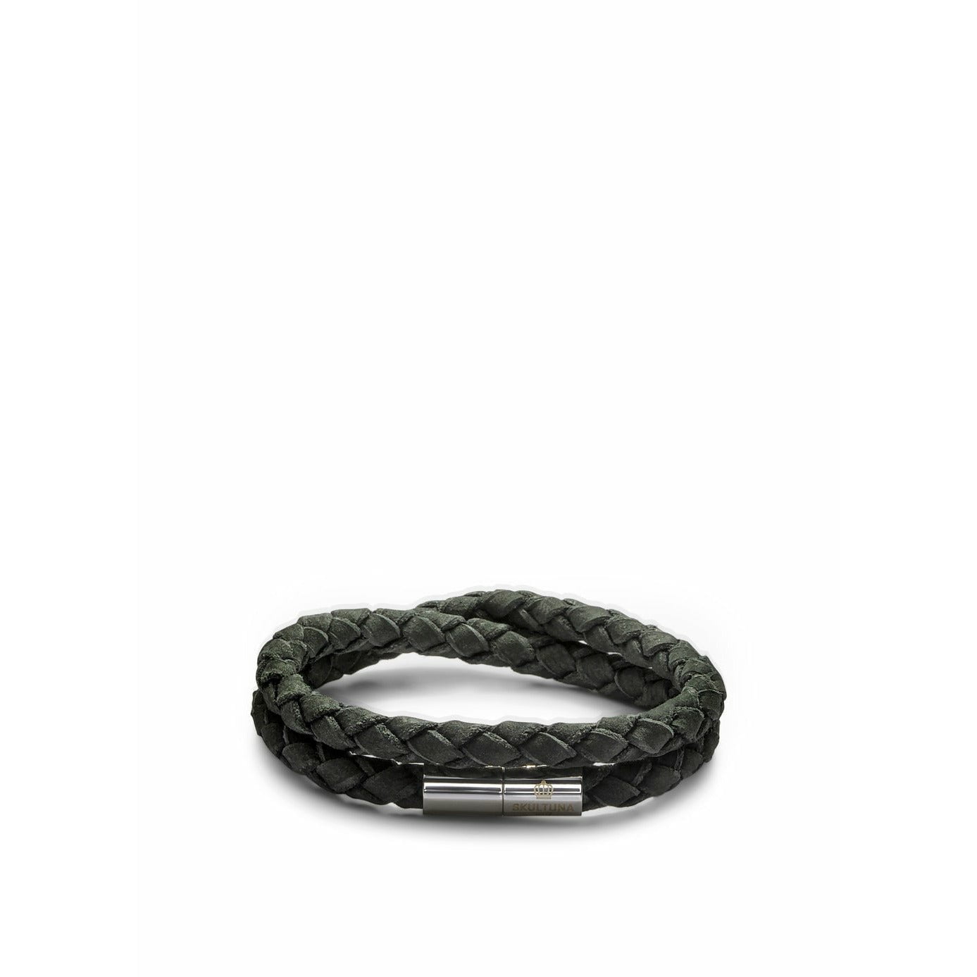 [product_category]-Skultuna The Suede Bracelet Medium ø16,5 Cm, Dark Green-Skultuna-7340037817237-1510-DG-M-SKU-1