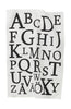 Spira Abc Tea Towel 47x65 Cm, Black