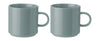 Stelton Classic Mug Set Of 2, Dusty Green