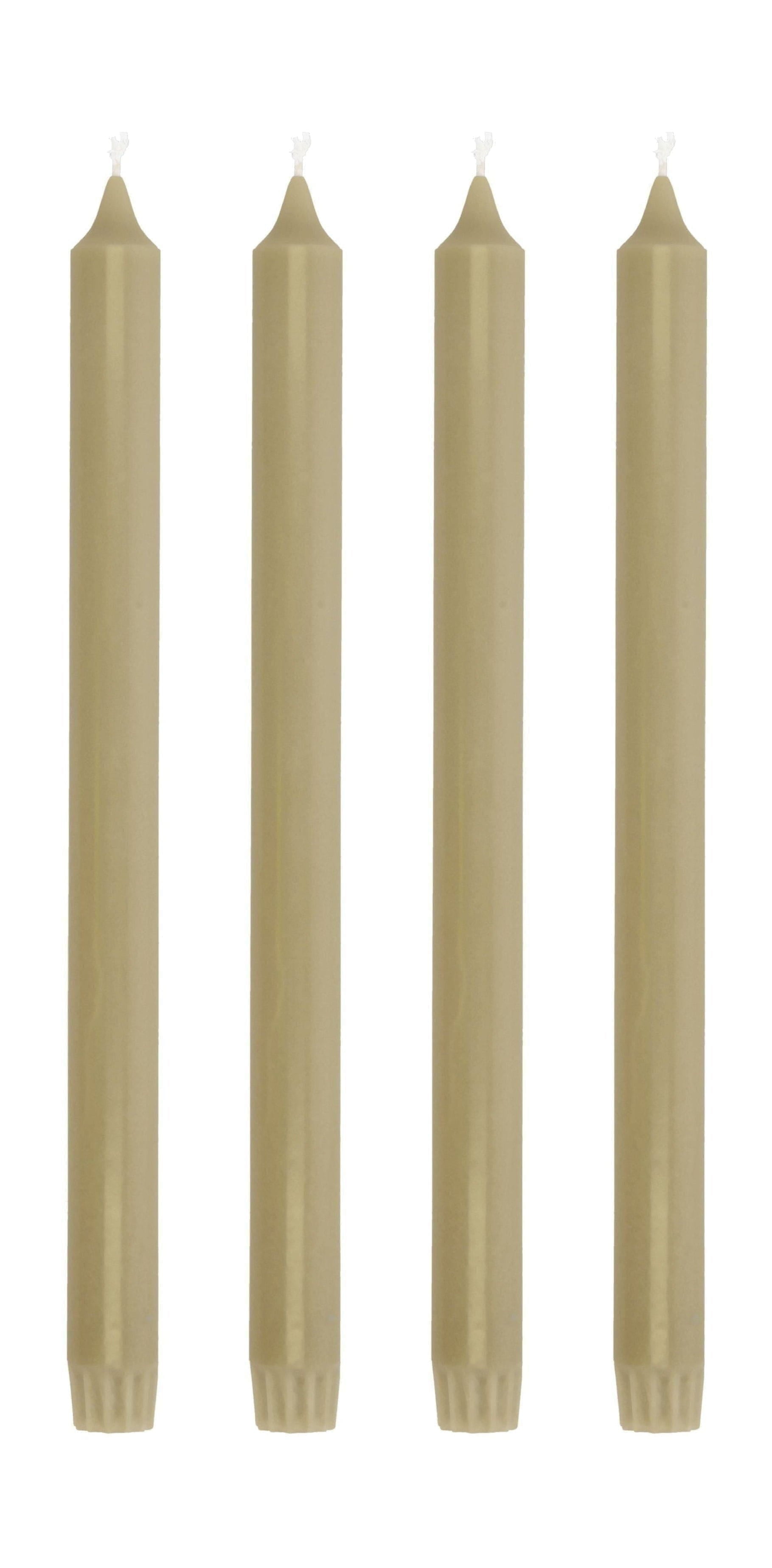 Villa Collection Aia Stick Candle Set Of 4 øx H 2,2x30, Sand