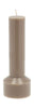 Villa Collection Hvils Pillar Candle ø 7 X 20 Cm, Taupe